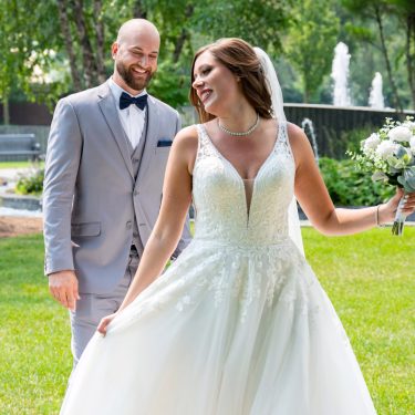 Bride and Groom in MI